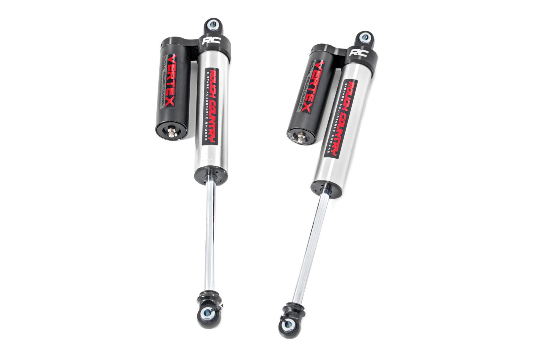 Rough Country Vertex 2.5 Adjustable Rear Shocks for 2009-2025 Ford F-150 4WD