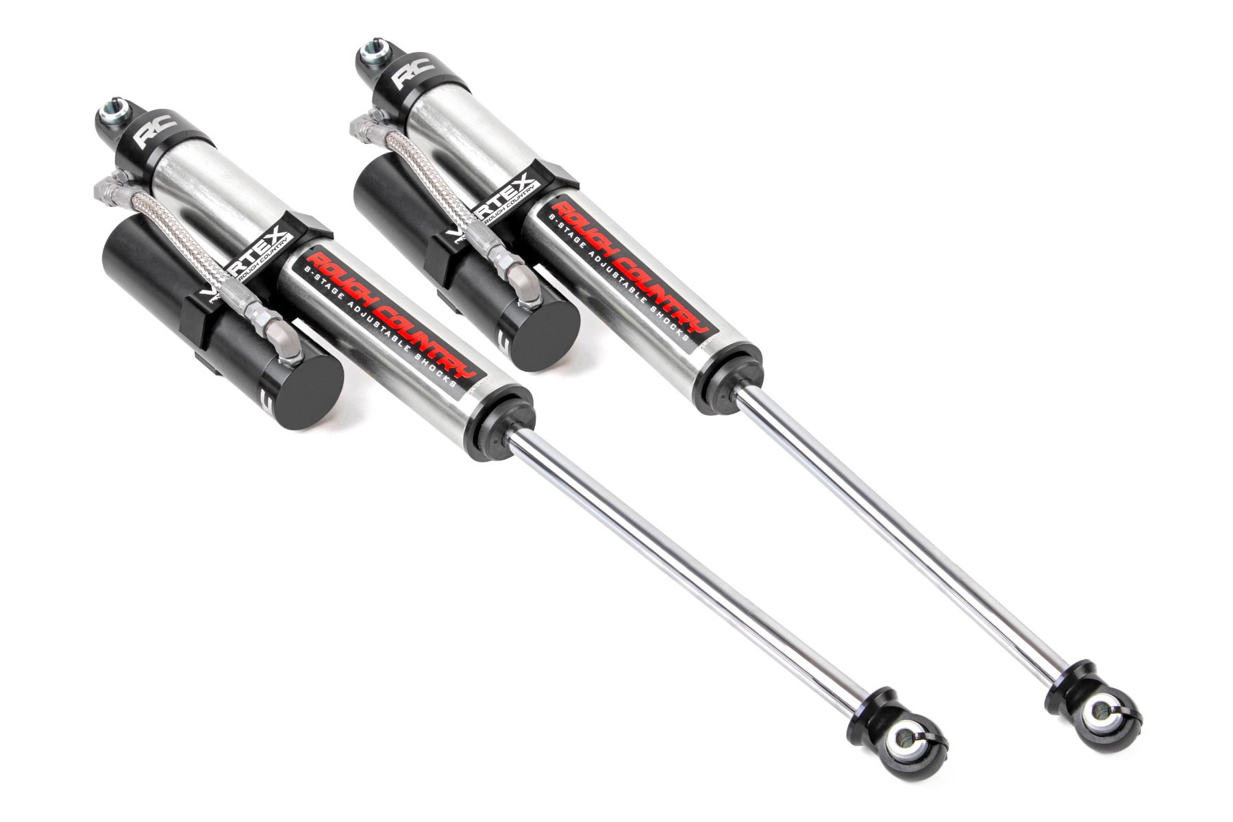 Rough Country Vertex 2.5 Adjustable Rear Shocks for Ford F-250 4WD