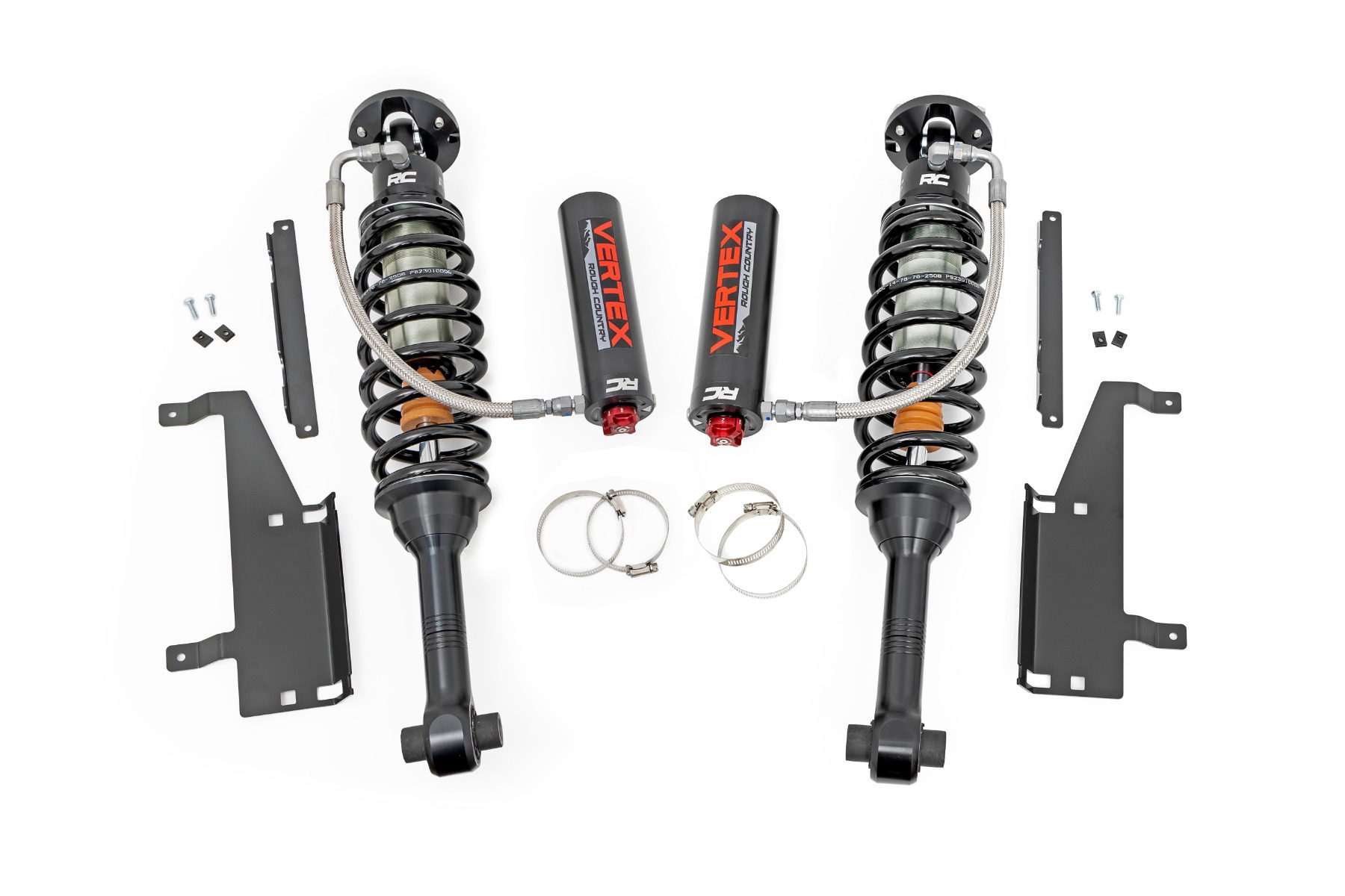 Rough Country Vertex 2.5 Adjustable Rear Shocks for 2021–2025 Ford Bronco 4WD