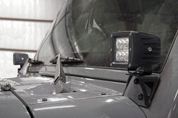 LED Light Mount for Jeep Wrangler (2007–2017), view 2, Rough Country 70044
