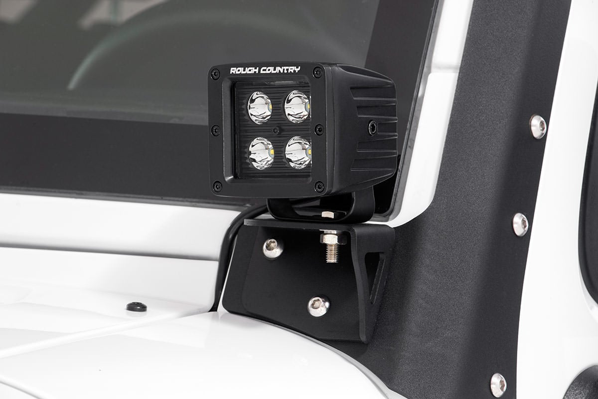 Rough Country LED Light Mount for Jeep Wrangler