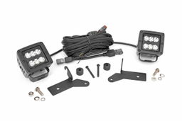 Ditch Light Kit for Jeep Wrangler 4WD (2018-2025), Rough Country 70052