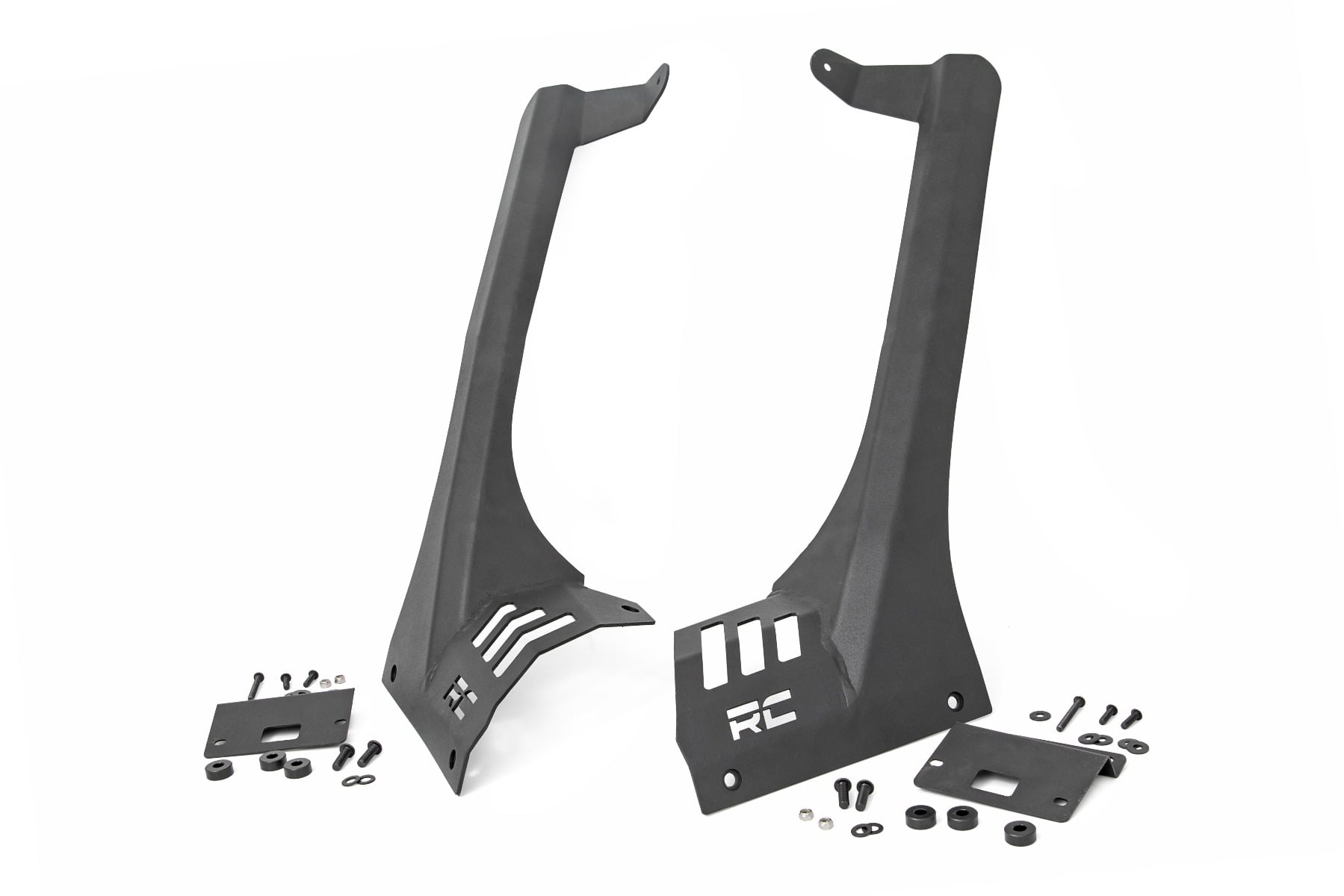Rough Country Upper Windshield LED Light Bar Mounts for Jeep Wrangler
