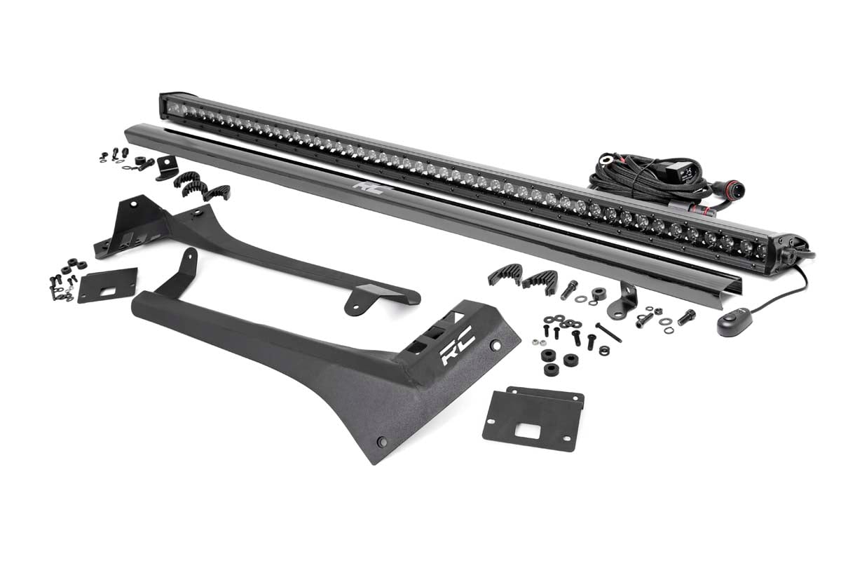 Rough Country 50 Inch Single Row LED Light Bar Kit for Jeep Wrangler