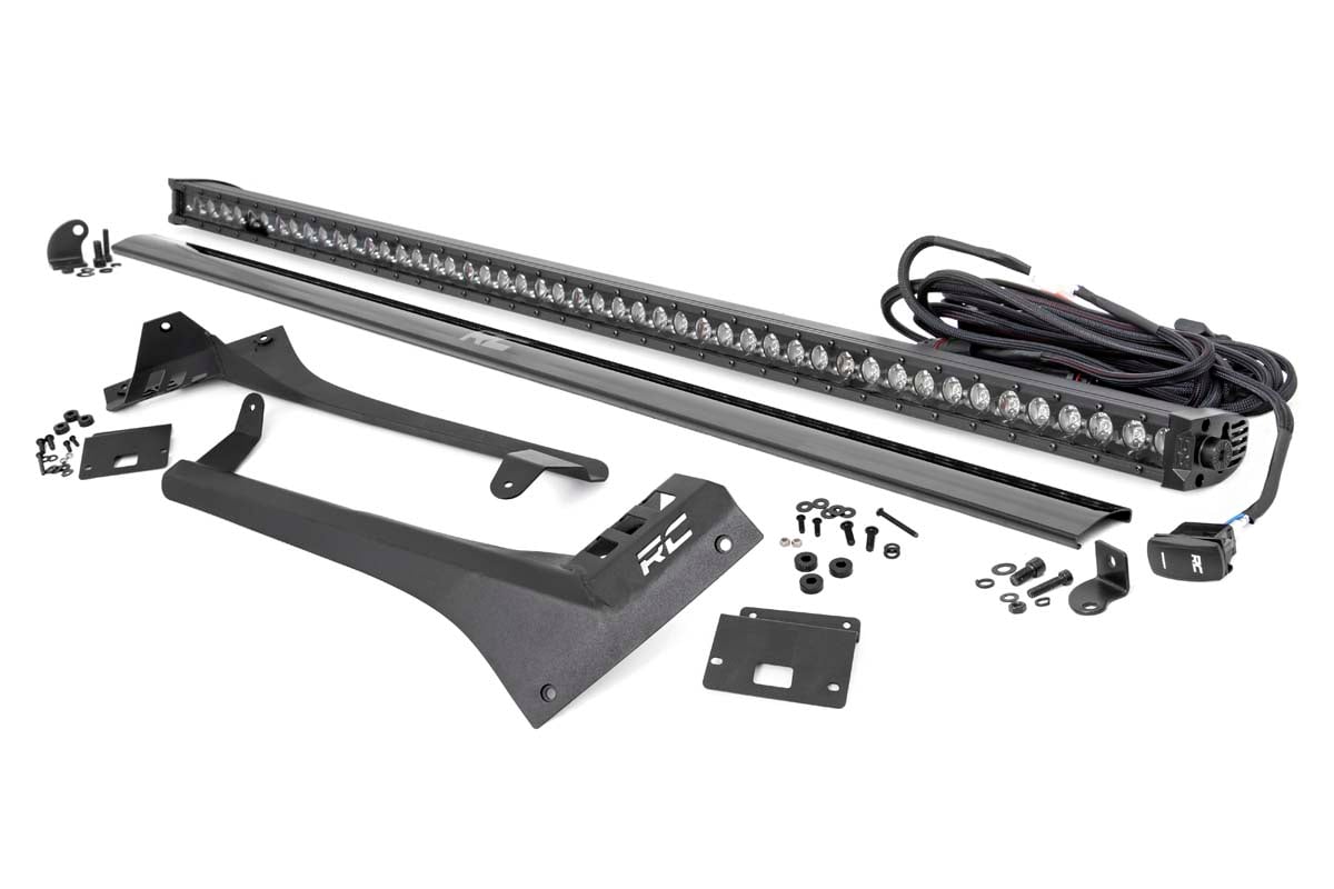 Rough Country 50 Inch Single Row DRL Light Bar Kit for Jeep Wrangler