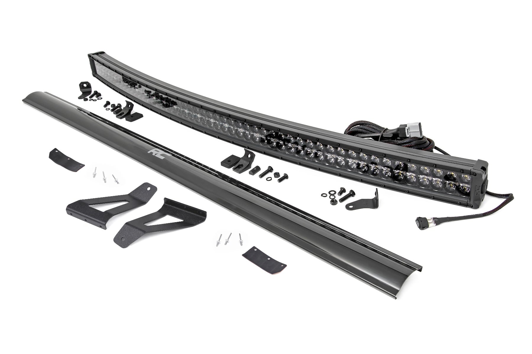 Rough Country 50-Inch Curved LED Light Bar Kit for Jeep Cherokee XJ
