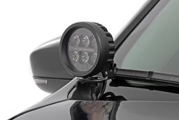 2-Inch Black Series Ditch Light Kit for 2014-2021 Jeep Cherokee, view 2, Rough Country 70078