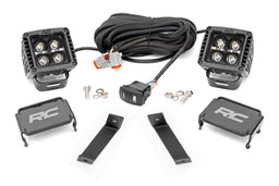 Black Series LED Ditch Light Kit for Jeep Cherokee KL (2014–2021), Rough Country 70080