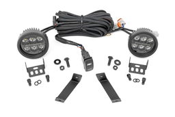 3.5-Inch Round LED Ditch Light Kit for 2014–2021 Jeep Cherokee, Rough Country 70083