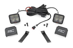 Spectrum Series LED Ditch Light Kit for Jeep Cherokee (2014-2021), Rough Country 70084