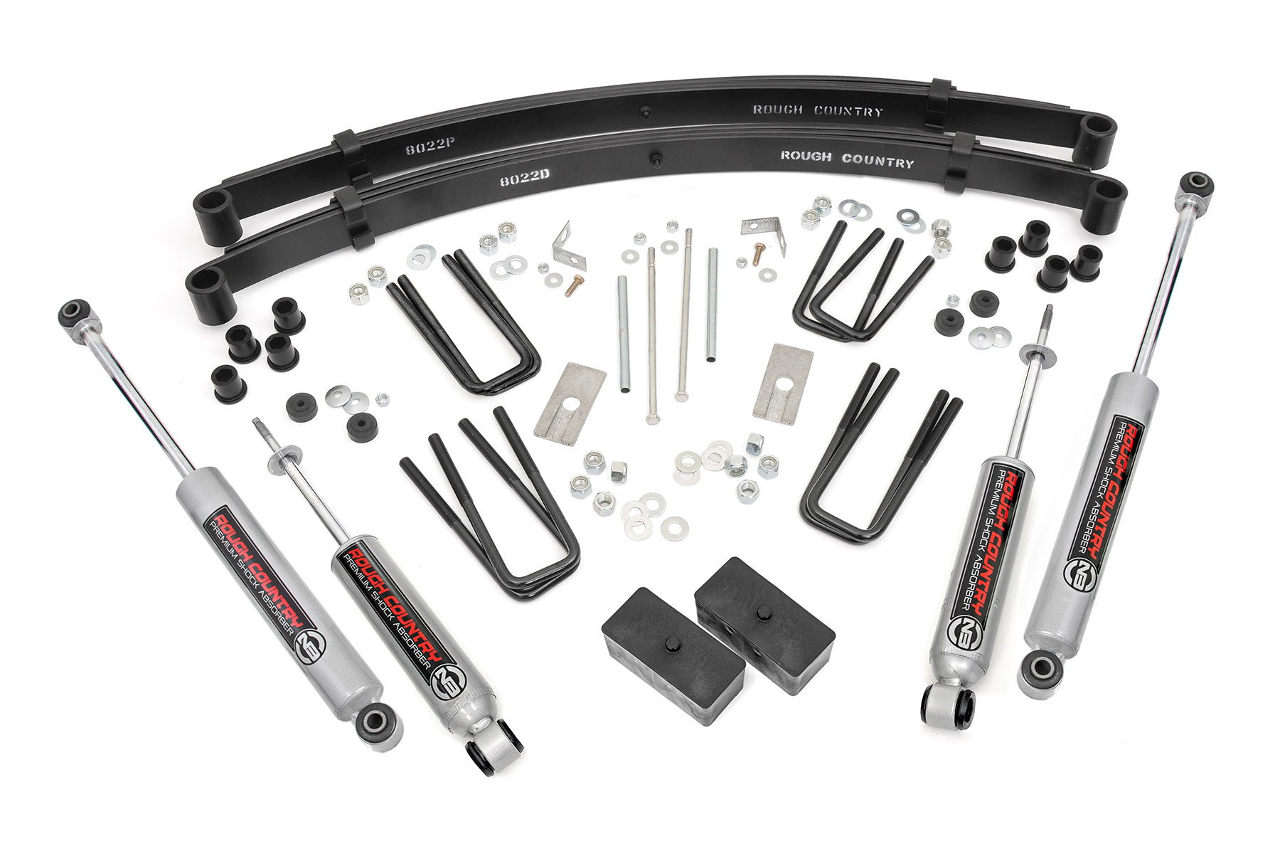Rough Country 3-Inch Lift Kit with N3 Shocks for 1979-1983 Toyota Pickup 4WD
