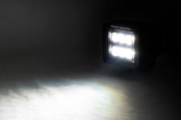 2-Inch Black Series LED Light Pod — Flood Beam, 4800 Lumens, view 2, Rough Country 70133BL