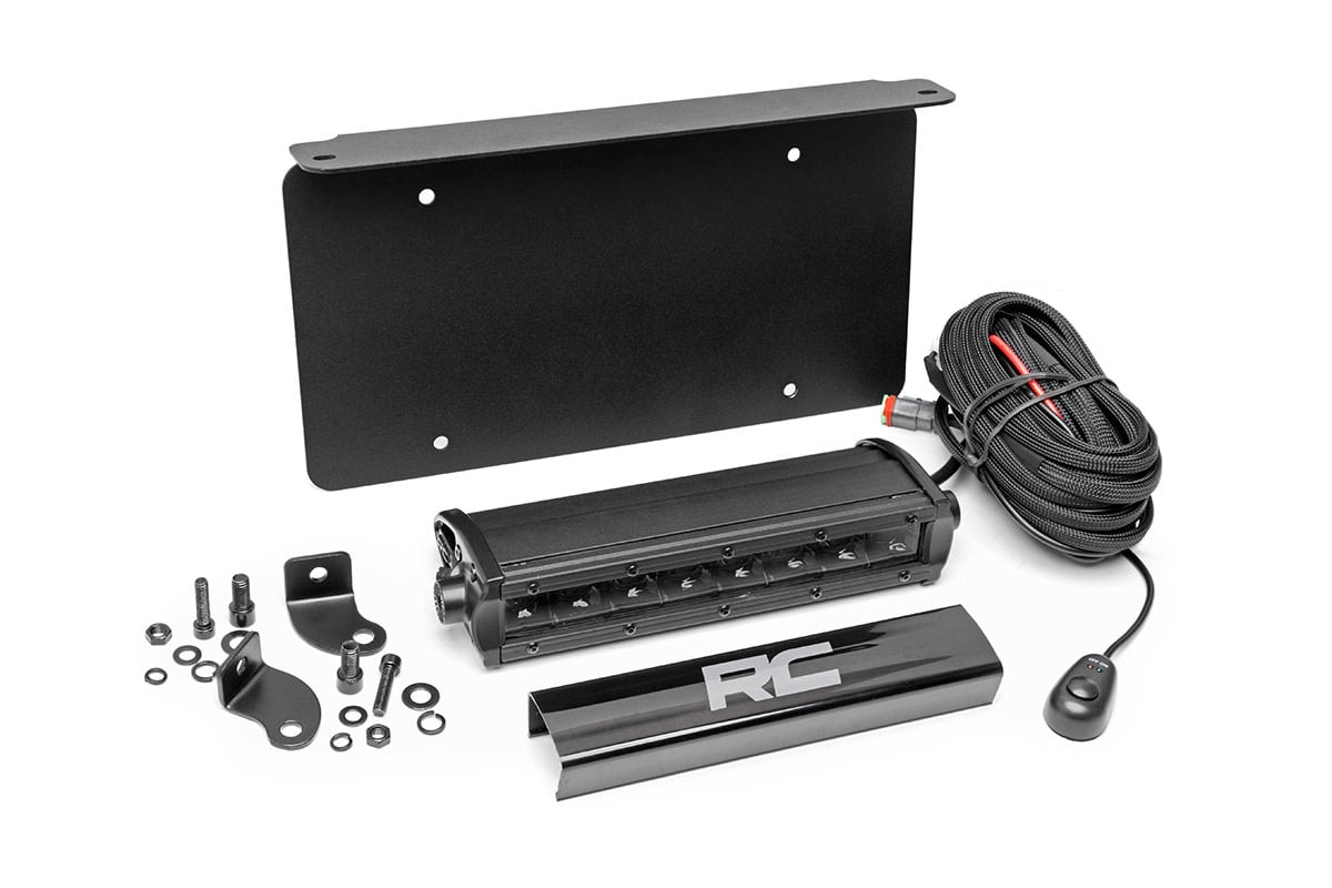 Rough Country 8-Inch LED Light Bar License Plate Mount Kit