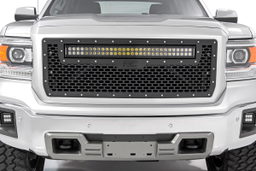 Mesh Grille with 30-Inch LED Bar for GMC Sierra 1500 (2014–2015), Rough Country 70190