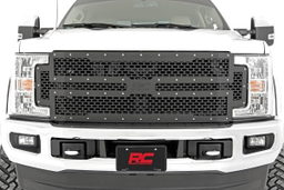 Bolt-On Mesh Grille for Ford Super Duty (2017–2019), view 2, Rough Country 70213