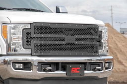 Bolt-On Mesh Grille for Ford Super Duty (2017–2019), view 4, Rough Country 70213