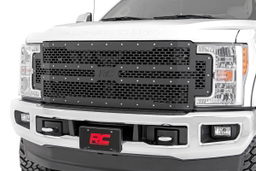 Bolt-On Mesh Grille for Ford Super Duty (2017–2019), Rough Country 70213