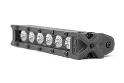 6-Inch Black Series LED Light Bar with Flood Pattern, view 3, Rough Country 70406ABL