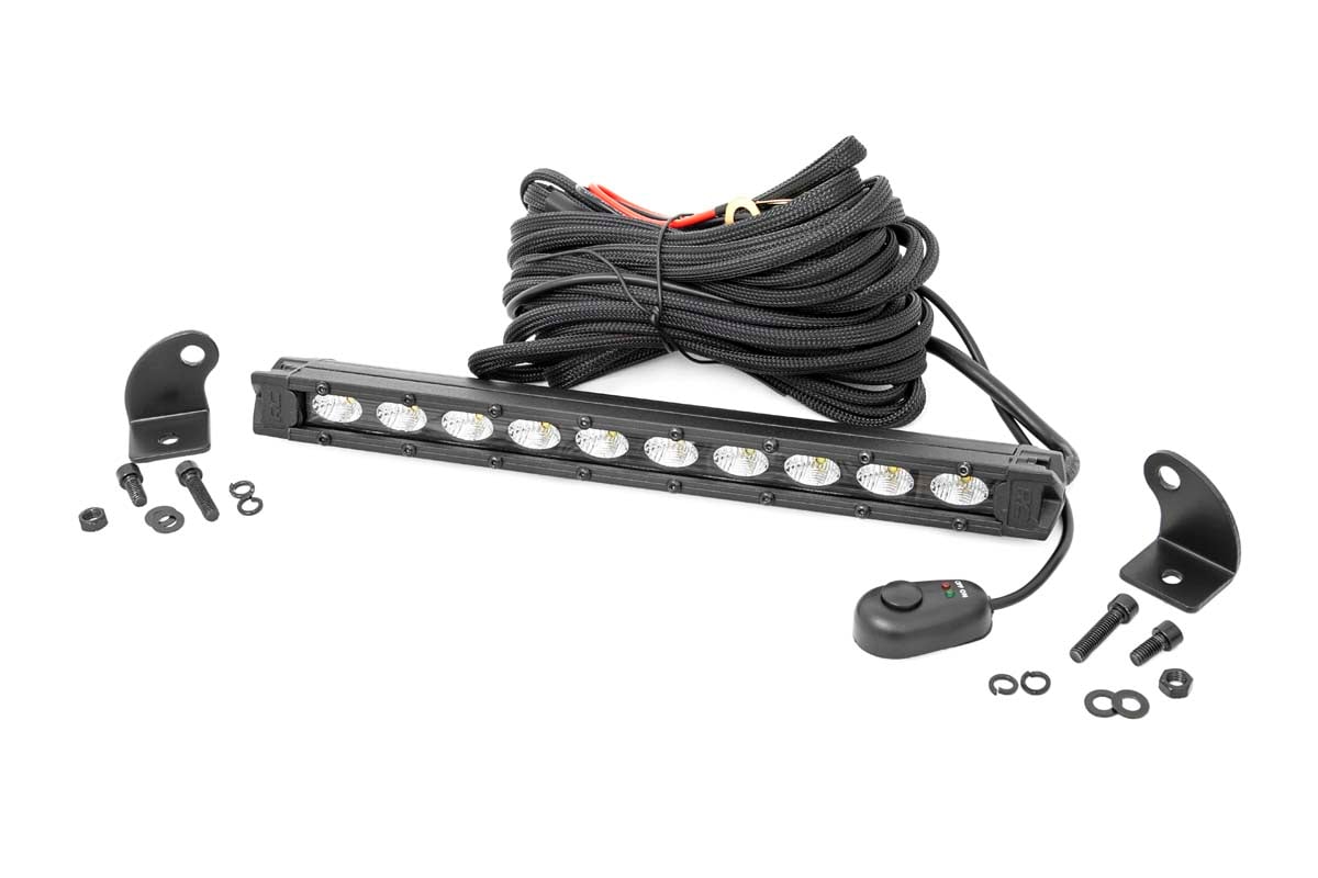 Rough Country 10-Inch Black Series LED Light Bar — 4000 Lumens, Flood
