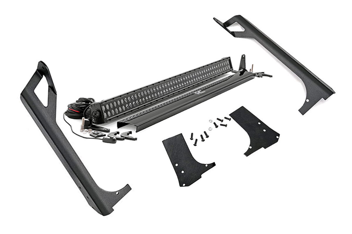 Rough Country 50-Inch Black Series LED Light Bar Kit for Jeep Wrangler