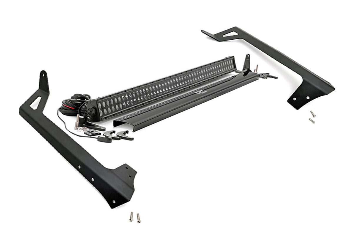 Rough Country 50-Inch Black Series LED Light Bar Kit for Jeep Wrangler