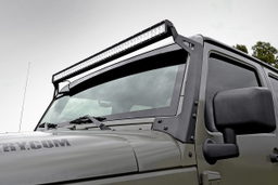 50-Inch Black Series LED Light Bar Kit for 2007-2017 Jeep Wrangler, view 2, Rough Country 70504BLDRL