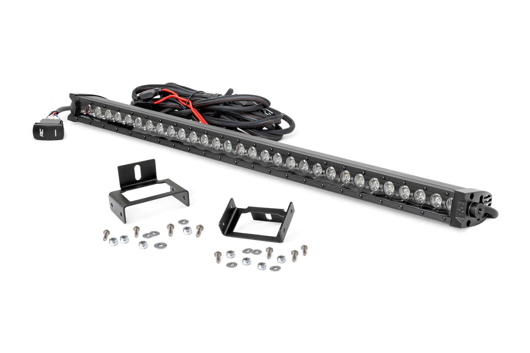Rough Country 30-Inch Black Series LED Grille Kit for Ford Super Duty