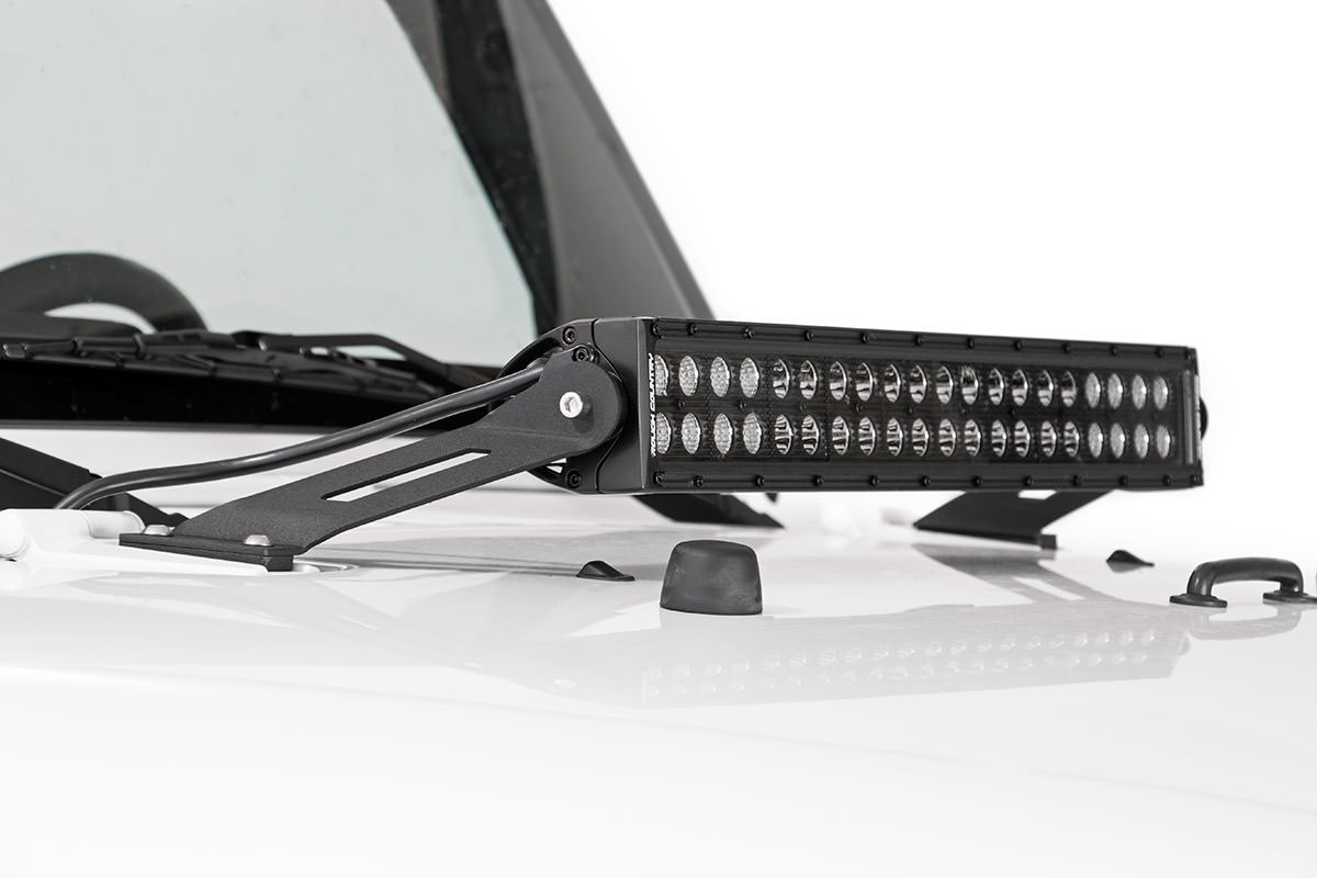 Rough Country 20-Inch LED Light Bar Mounts for 2007–2017 Jeep Wrangler