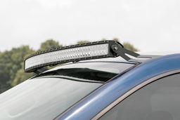 54-Inch Curved LED Light Bar Mount for 2002-2008 Dodge Ram 1500 shown installed, Rough Country 70538