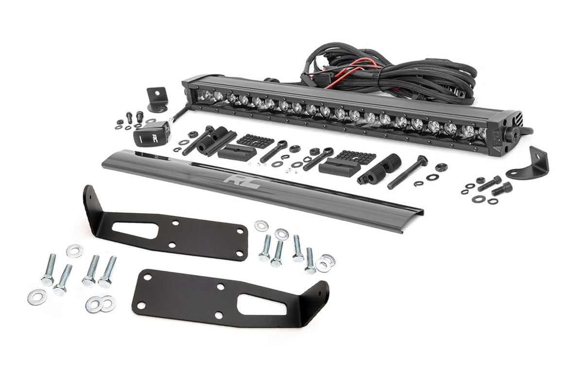 Rough Country 20 Inch Black Series LED Light Bar Kit for Ram 2500/3500 4WD