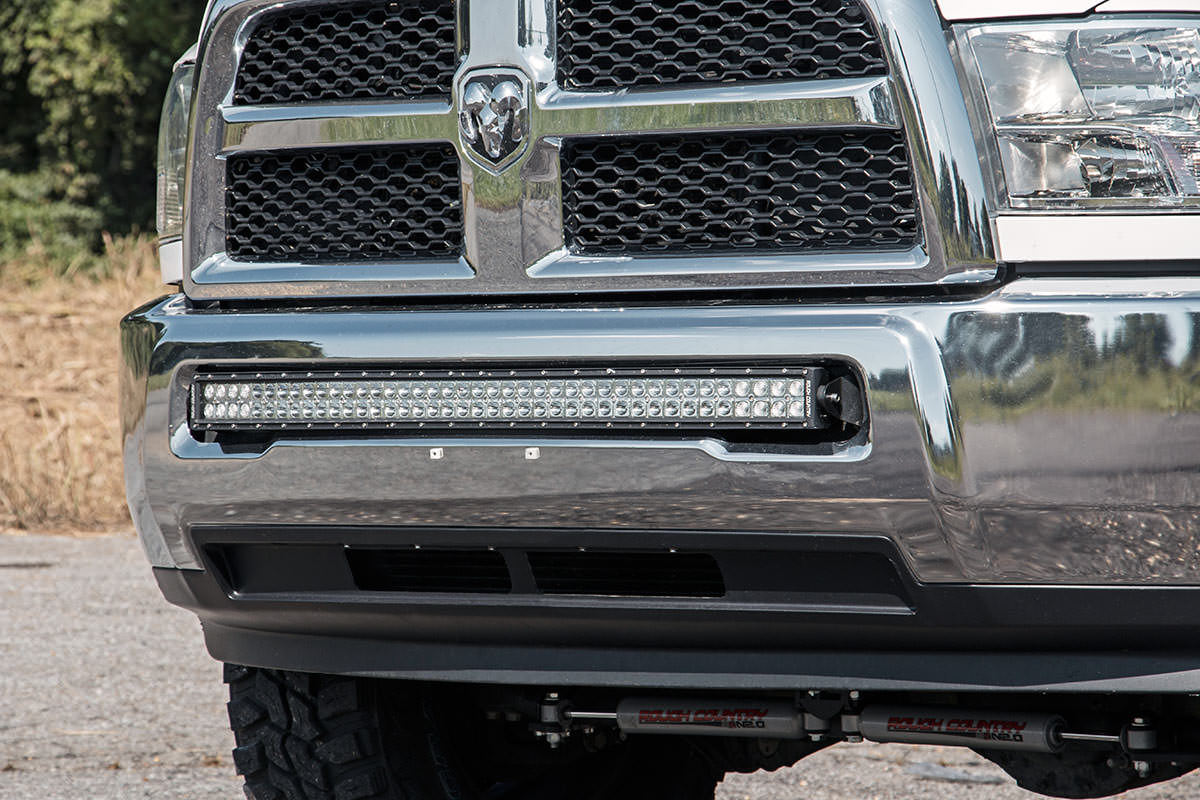 Rough Country Hidden Bumper LED Light Bar Mounts for Ram 2500/3500 4WD