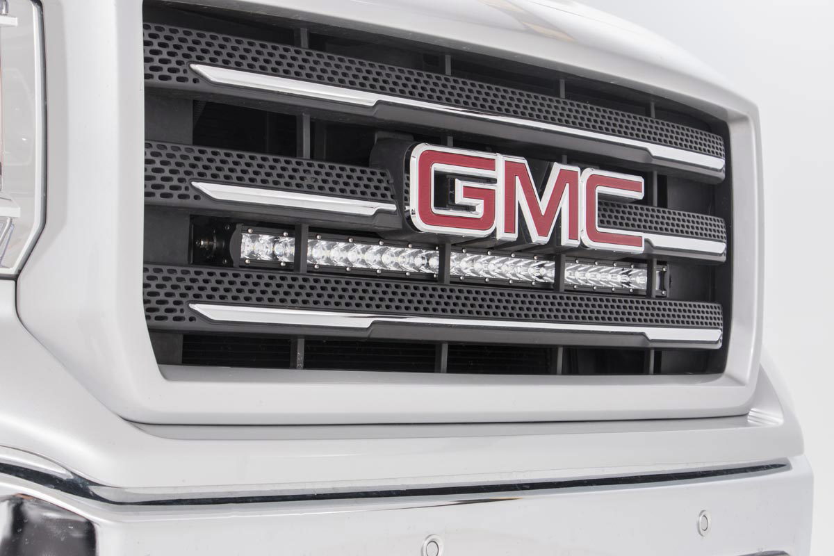 Rough Country 30-Inch Chrome Series LED Grille Kit for Silverado/Sierra 1500