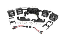 2-Inch Black Series LED Fog Light Kit for Silverado HD (2011-2014) — Part 70628, Rough Country