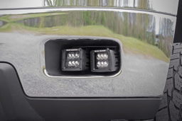 Amber DRL LED Fog Light Kit for 2011-2014 Silverado 2500/3500 HD, view 5, Rough Country 70628DRLA
