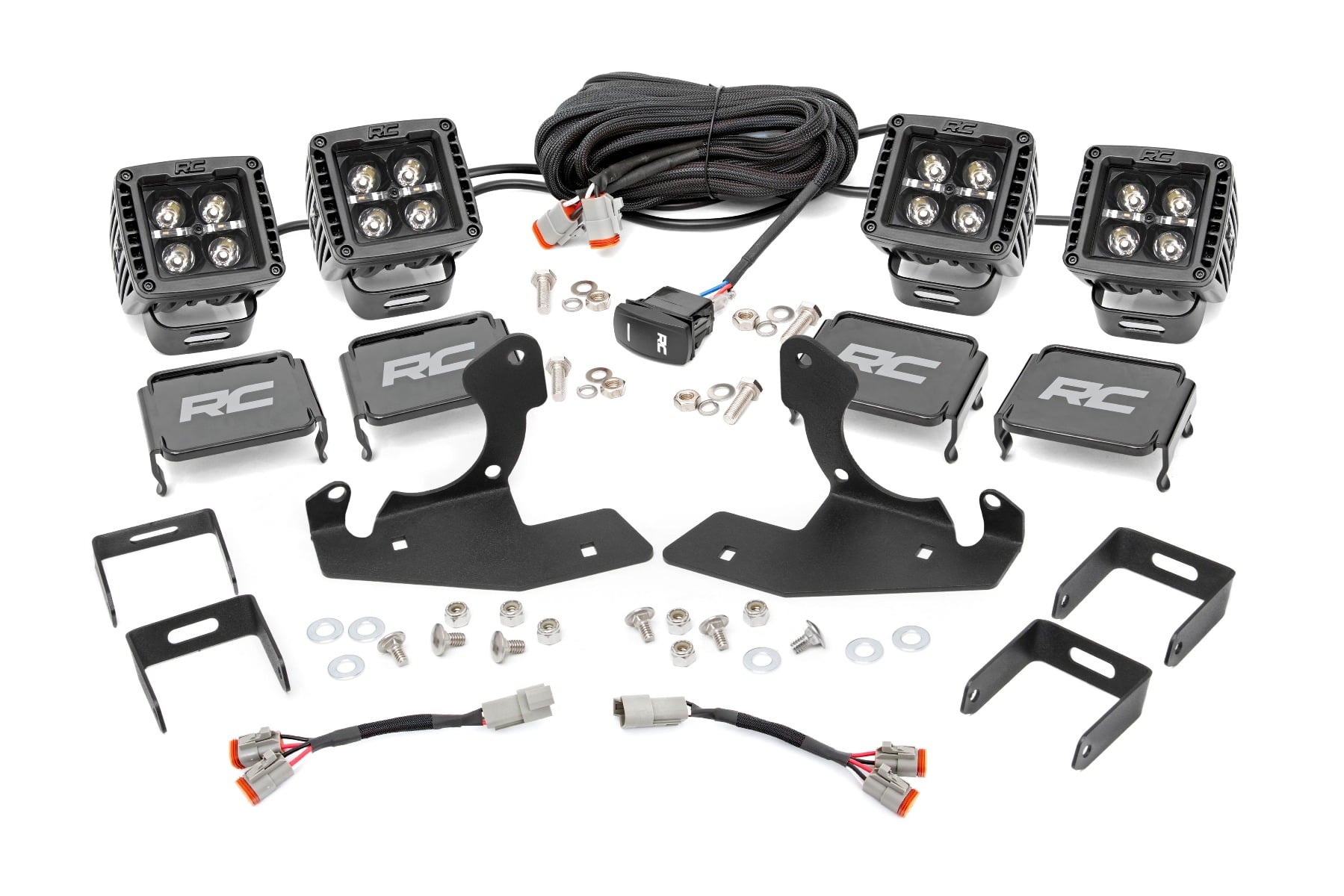 Rough Country Amber DRL LED Fog Light Kit for 2011-2014 Silverado 2500/3500 HD
