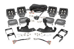 Amber DRL LED Fog Light Kit for 2011-2014 Silverado 2500/3500 HD, Rough Country 70628DRLA