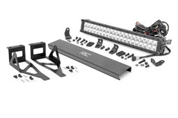 20-Inch Chrome Series LED Light Bar Kit for Ford Super Duty, Rough Country 70664DRL