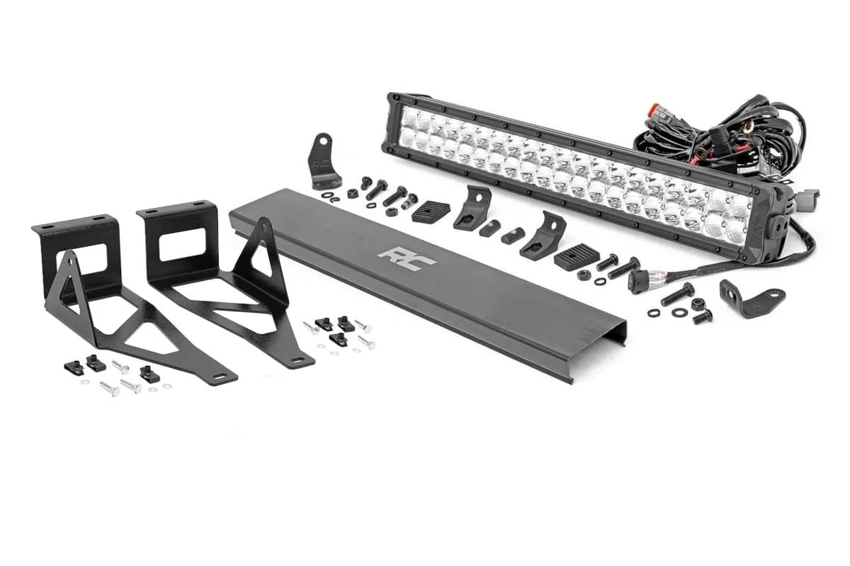 Rough Country 20-Inch LED Light Bar Bumper Kit for Ford Super Duty