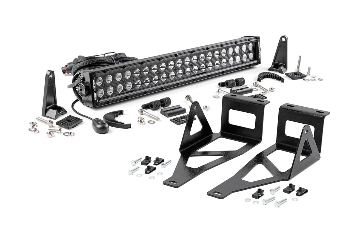 Rough Country 20-Inch Black Series LED Bumper Kit for Ford Super Duty