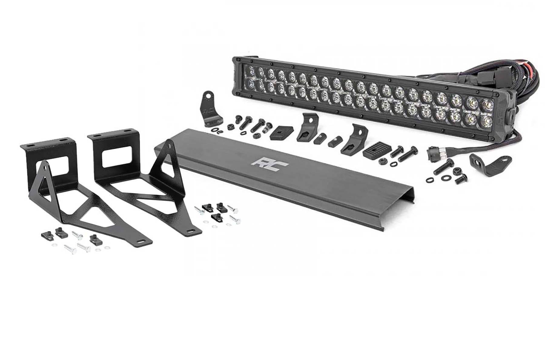 Rough Country 20-Inch LED Light Bar Bumper Kit for Ford Super Duty