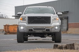 2-Inch Black Series LED Fog Light Kit for GMC Sierra 1500, view 4, Rough Country 70689