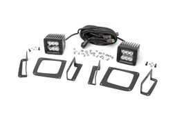 2-Inch Black Series LED Fog Light Kit for GMC Sierra 1500, Rough Country 70689