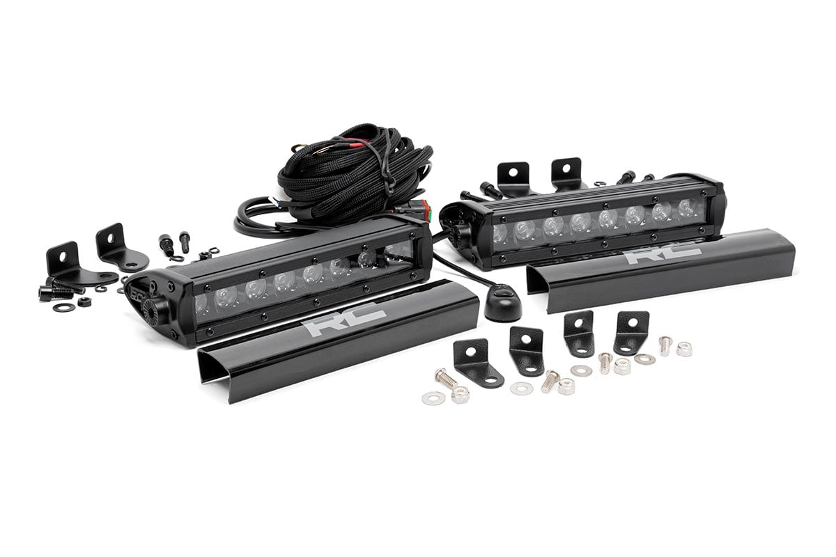 Rough Country 8-Inch Black Series LED Grille Kit for 2017-2019 F-250 Super Duty