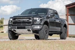 Black Series LED Fog Light Kit for F-150 Raptor (2017-2020), view 2, Rough Country 70700DRL