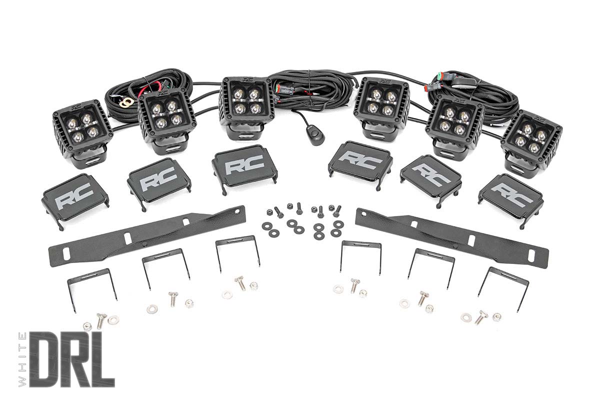 Black Series LED Fog Light Kit for F-150 Raptor (2017-2020), Rough Country 70700DRL
