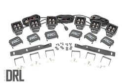 Black Series LED Fog Light Kit for F-150 Raptor (2017-2020), Rough Country 70700DRL