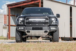 Black Series LED Fog Light Kit for 2017-2020 F-150 Raptor 4WD, view 3, Rough Country 70700DRLA