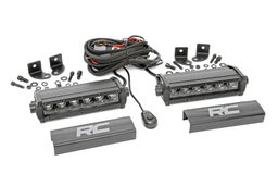 6-Inch Black Series Single-Row LED Light Bar, Rough Country 70706BL