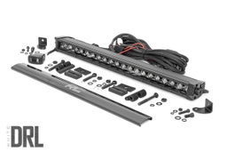 20-Inch Black Series Single-Row LED Light Bar with DRL, view 2, Rough Country 70720BLDRL