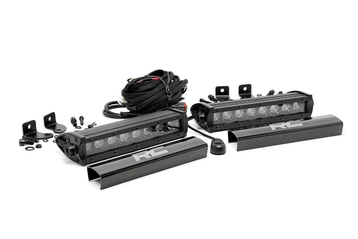 Rough Country 8-Inch Black Series LED Light Bar, 30-Degree Spot Beam